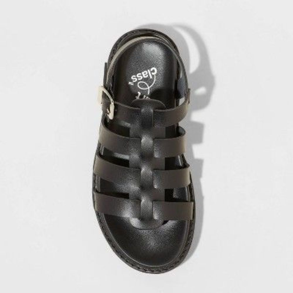 Girls' Rhea Slides - art class Black 2 - Picture 2 of 2